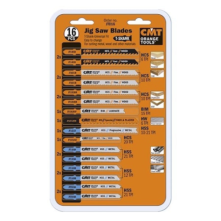 Cmt Orange Tools JIG SAW BLADES SET JT016